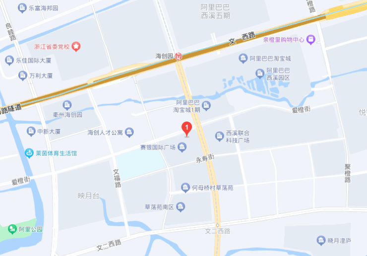 杭州亚古科技有限公司总部地址地图